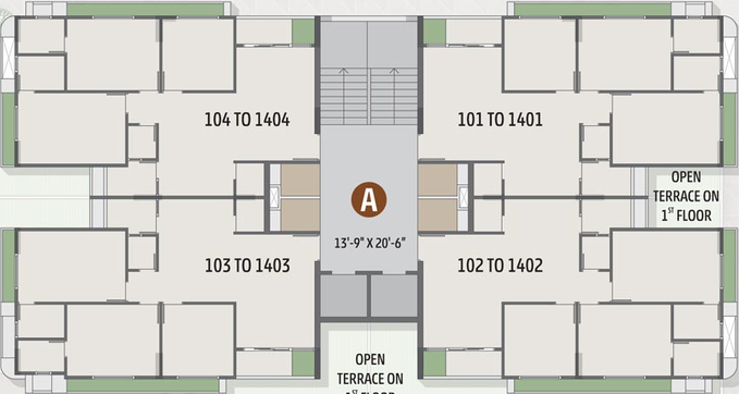 Floor Plan of TCC Imperia Grace in Zundal, Ahmedabad - Image 86723