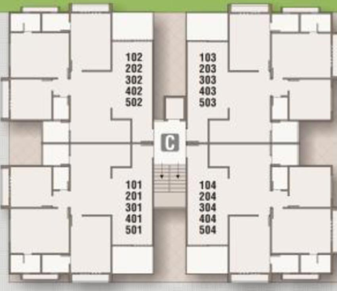 Floor Plan of Shayona Green in Gota, Ahmedabad - Image 88574