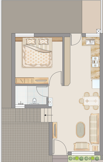 1 BHK House/Villa in Shreyansh Preet Tenament in Tarsali, Vadodara - Image 647853