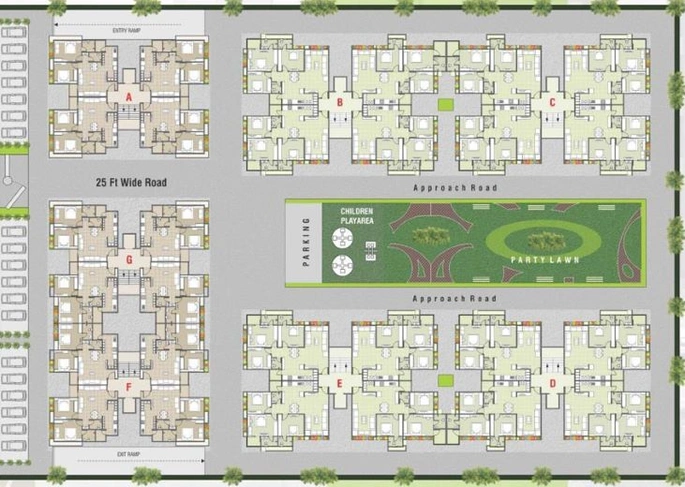 Master Plan of Shayona Shikhar in Gota, Ahmedabad - Image 122207