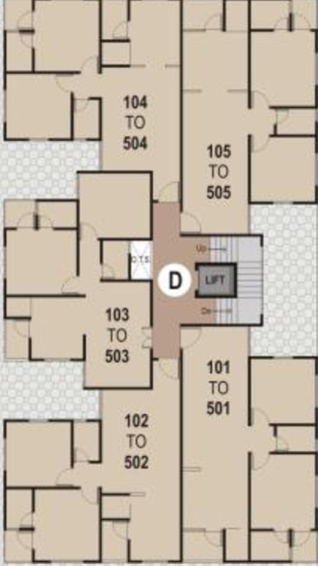 Floor Plan of Shayona Tilak 3 in Gota, Ahmedabad - Image 88582