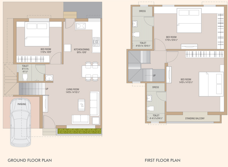3 BHK House/Villa in Valus Auro Vista 2 in Bill, Vadodara - Image 648644