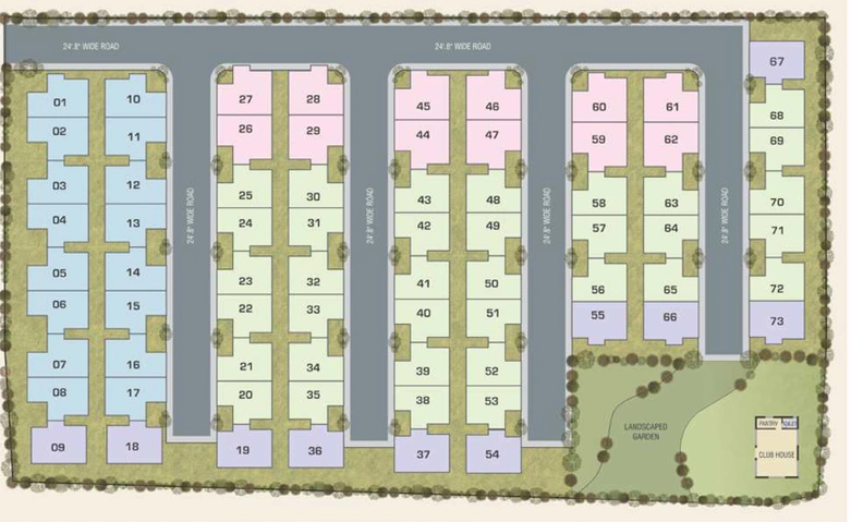 Master Plan of Valus Auro Vista 2 in Bill, Vadodara - Image 86700