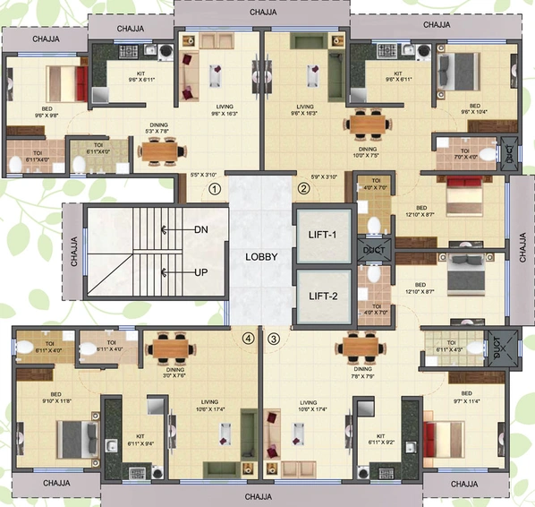 Floor Plan of Dipti Surya in Jogeshwari East, Mumbai - Image 27138