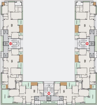 Floor Plan of Shafalya Veritas in Sola, Ahmedabad - Image 89929