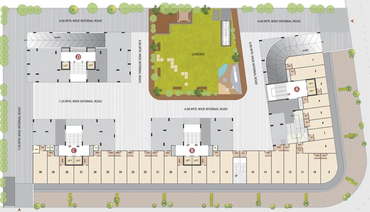 Master Plan of Badrinarayan Antaliya 99 in Vaishnodevi Circle, Ahmedabad - Image 88626