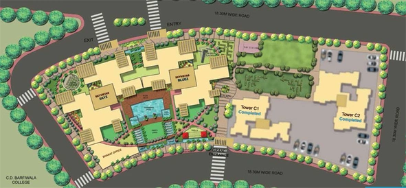 Master Plan of Bharat Skyvistas Bluez in Andheri West, Mumbai - Image 86741