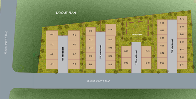 Master Plan of Suresh Ganga Parvti Duplex in Gotri, Vadodara - Image 116848