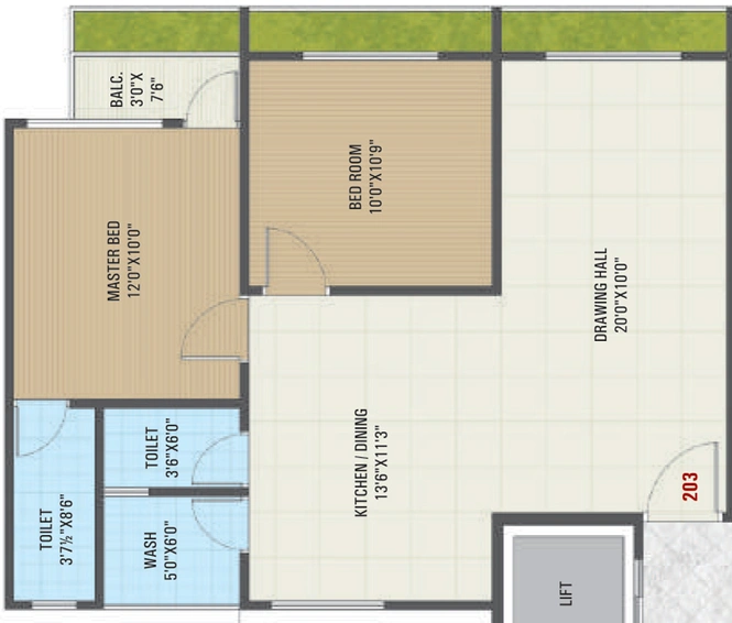 2 BHK Flat in Orenge Residency in Variav, Surat - Image 648896