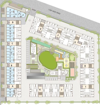 Master Plan of Shree Sadan 17 in Vasna, Ahmedabad - Image 86796