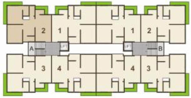 Floor Plan of Sarjanam Western View in Nana Varachha, Surat - Image 86833