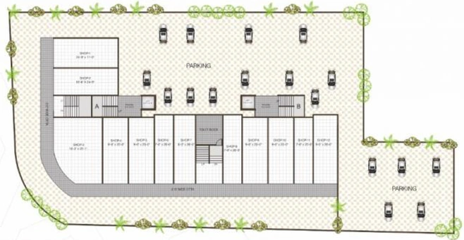 Master Plan of Sarjanam Western View in Nana Varachha, Surat - Image 86834