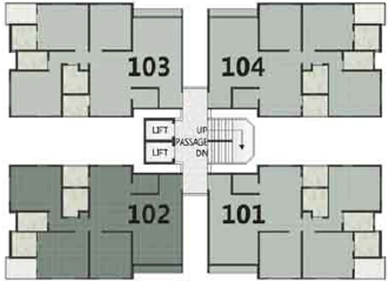 Floor Plan of Maruti Sky View Heights in Parvat Gam, Surat - Image 88087