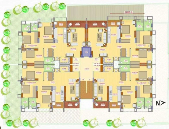 Master Plan of Moksha Sampada Enclave in Paldi, Ahmedabad - Image 86872