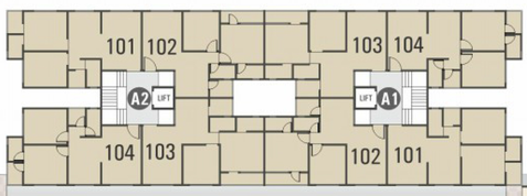 Floor Plan of Vishwas Opera Royal in Kholvad, Surat - Image 88902