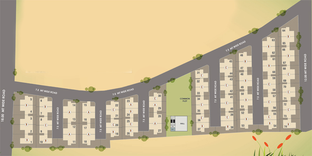 Master Plan of Southwest The Grandeur in Kalali, Vadodara - Image 87869