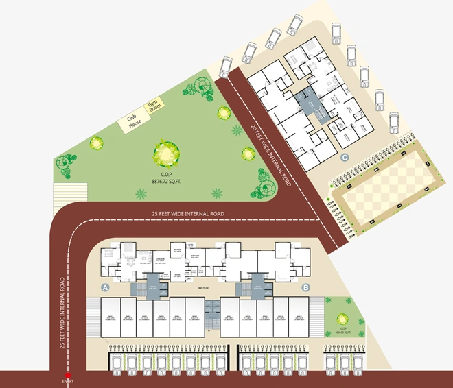 Master Plan of DND Shree Siddhnath Enclave in Jahangirabad, Surat - Image 86901