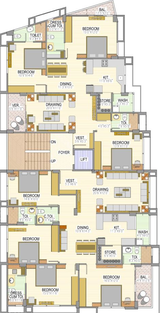 Floor Plan of Shri Parshwa Santerian Glory in Gulbai Tekra, Ahmedabad - Image 86890