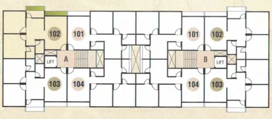 Floor Plan of Shree Balaji Homes in Deladva Gam, Surat - Image 86946