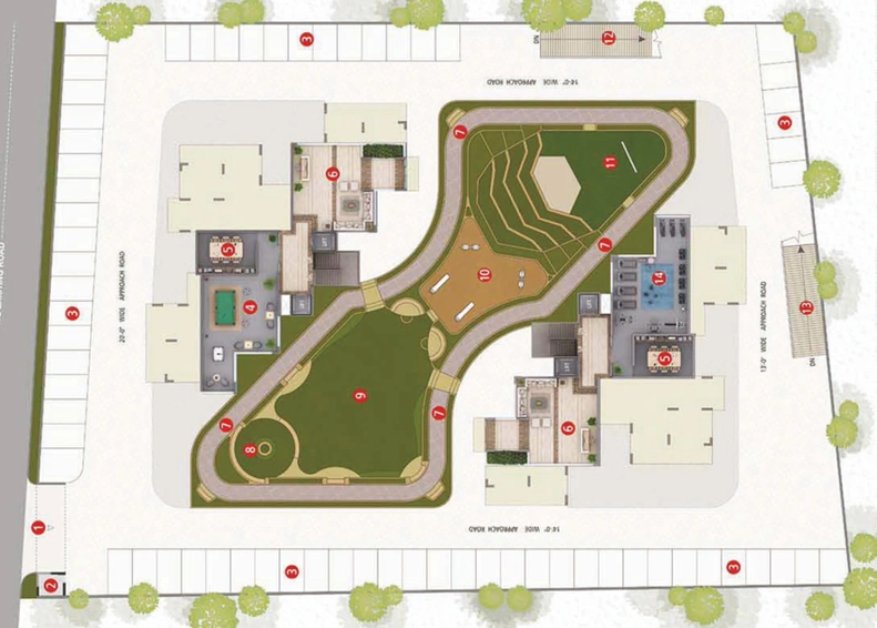 Master Plan of Center Park in Katargam, Surat - Image 87020