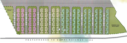 Master Plan of Akshar County in Dabhoi Road, Vadodara - Image 87876