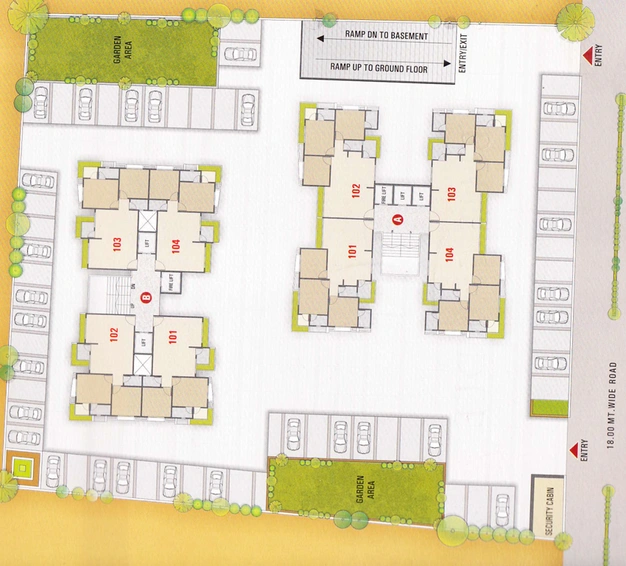 Master Plan of Strong Blue Candle in Singanpor, Surat - Image 88351