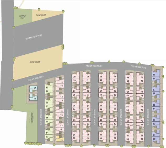 Master Plan of Shreeji Auro Aastha in Bill, Vadodara - Image 87902