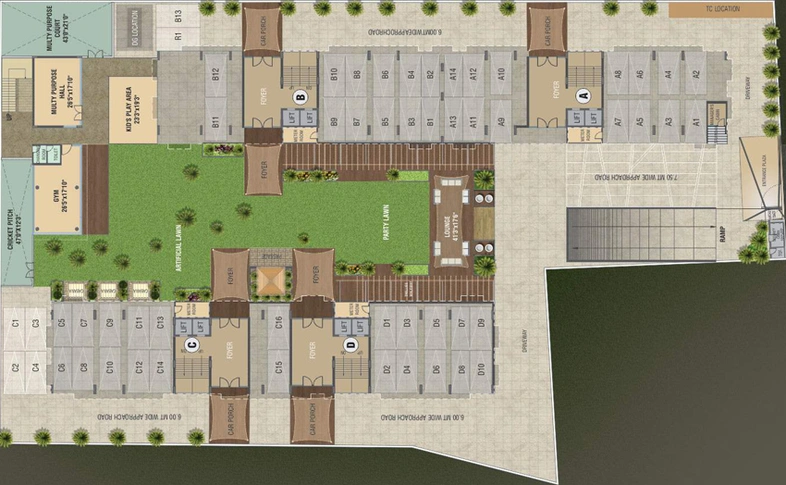 Master Plan of Samanvay Solitaire in Vasna Bhayli Main Road, Vadodara - Image 87920