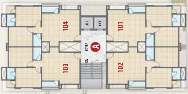 Floor Plan of Sankalp Shivanta in Dabholi, Surat - Image 88422