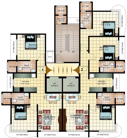 Floor Plan of Heritage Castle in Chembur East, Mumbai - Image 87751