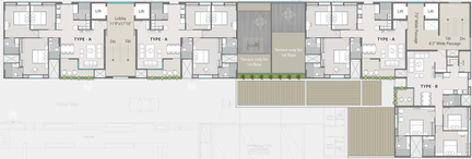 Floor Plan of Siddhivinayak Highland in Bhayli Road, Vadodara - Image 87111