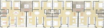 Floor Plan of SN Miran Residency in Tandalja, Vadodara - Image 87120