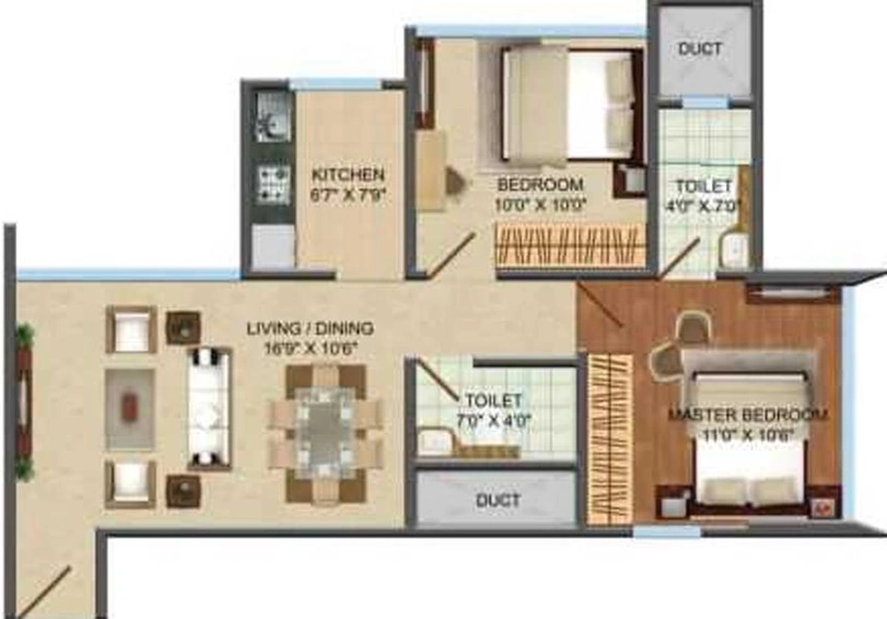 2 BHK Flat in Aristocrat Divine Residency in Chembur East, Mumbai - Image 650259