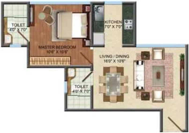 1 BHK Flat in Aristocrat Divine Residency in Chembur East, Mumbai - Image 650258