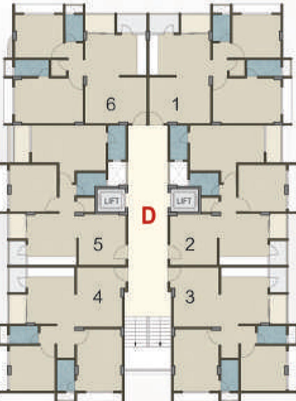 Floor Plan of Deep Indraprasth Homes in Makarba, Ahmedabad - Image 87191