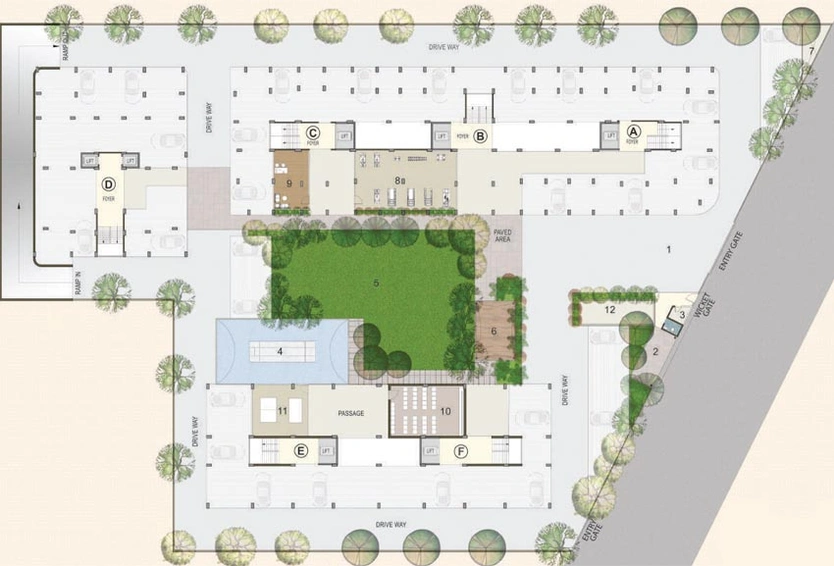 Master Plan of Deep Indraprasth Homes in Makarba, Ahmedabad - Image 87192
