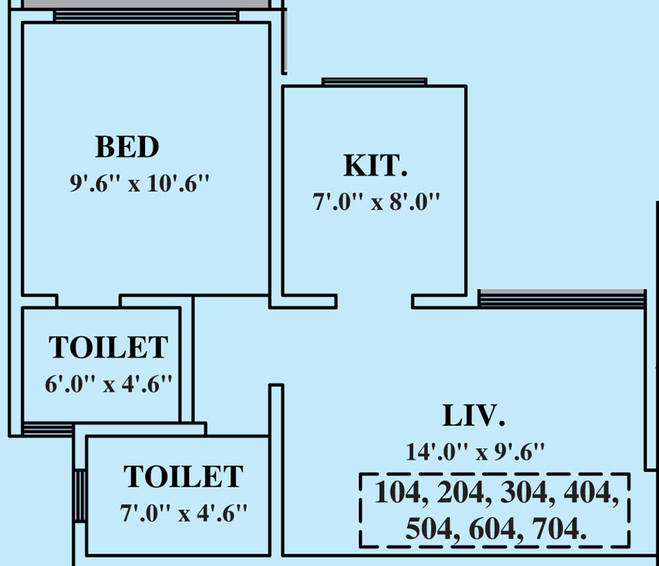 1 BHK Flat in Shankar Heights Phase 4 in Ambernath West, Thane - Image 663260