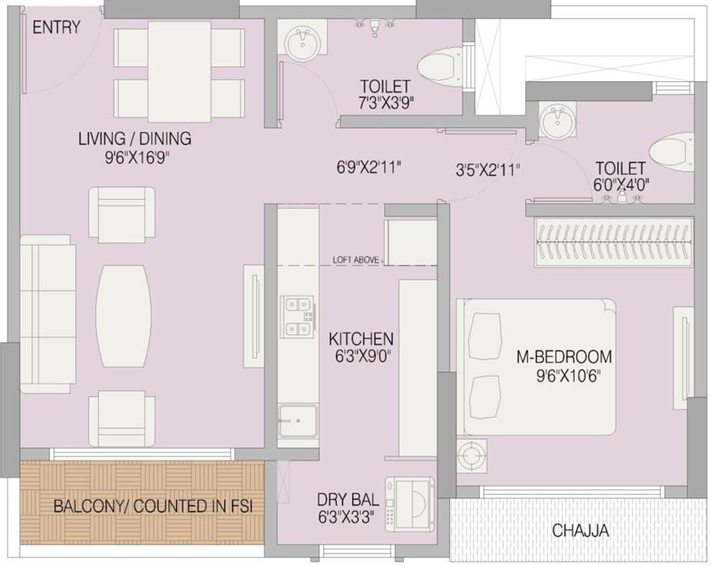 1 BHK Flat in Bhoomi Harmony in Kurla East, Mumbai - Image 652120