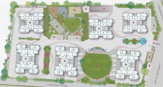 Master Plan of Deep Satyadeep Heights in Makarba, Ahmedabad - Image 87239