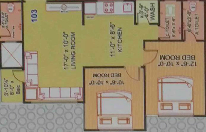 2 BHK Flat in Kapil Siddheshwar Residency in Nana Varachha, Surat - Image 650634