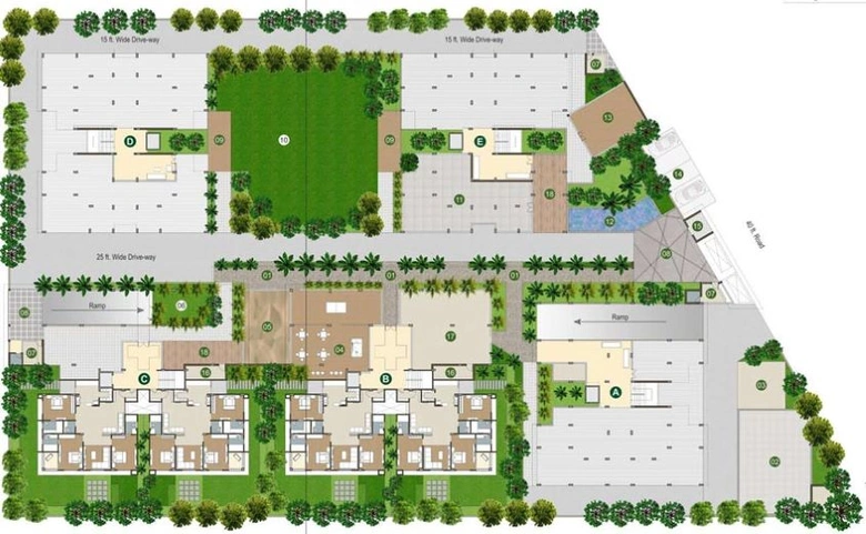 Master Plan of Indraprasth Heliconia in Thaltej, Ahmedabad - Image 89188