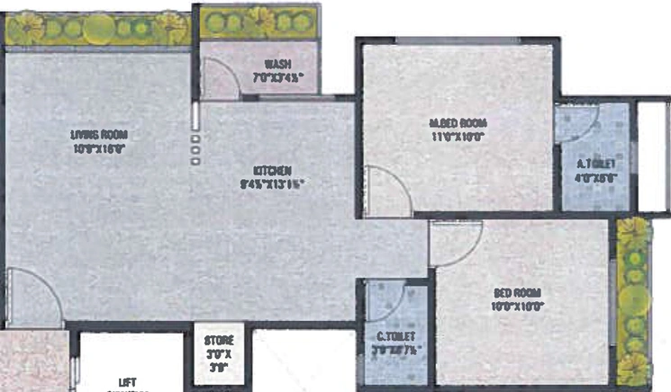 2 BHK Flat in Kashtabhanjan Shivant Heights in Uttran, Surat - Image 654092