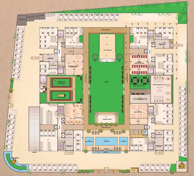 Master Plan of Arihant Times Luxuria in Vesu, Surat - Image 88381