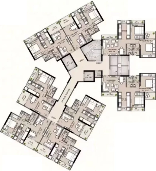 Floor Plan of Mariyam Heritage in Vasai East, Palghar - Image 16825