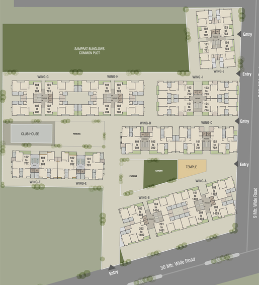 Master Plan of Aaditya Landmark in Atladara, Vadodara - Image 87618