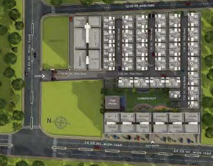 Master Plan of Amardeep Homes in Ajwa Road, Vadodara - Image 128172