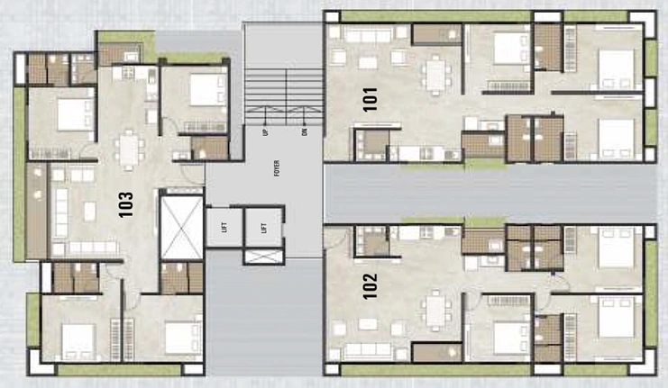 Floor Plan of Sankalp Vivanta in Katargam, Surat - Image 88429