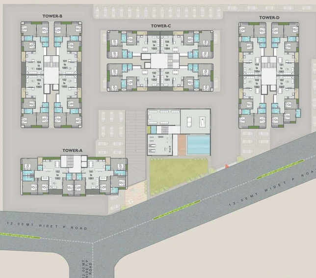 Master Plan of Amardeep Infinity in Harni, Vadodara - Image 128315