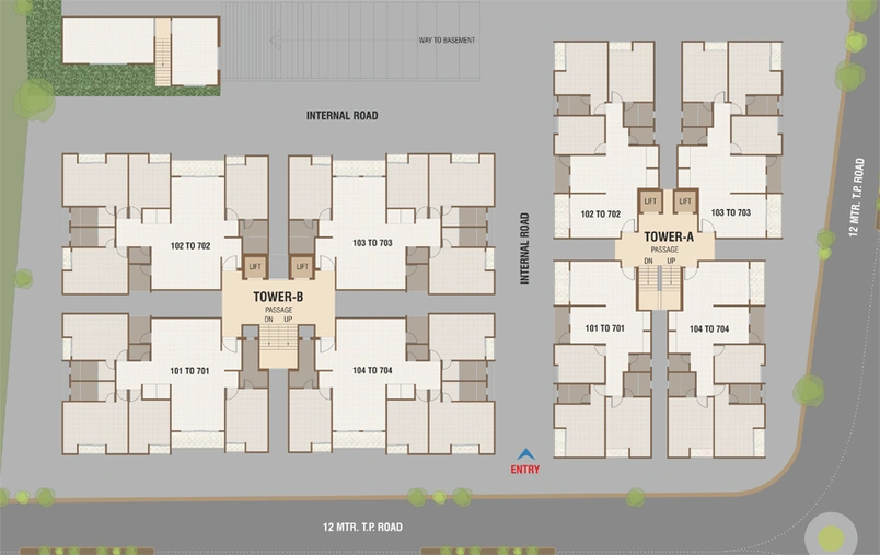 Master Plan of Amardeep Sky in Harni, Vadodara - Image 128326
