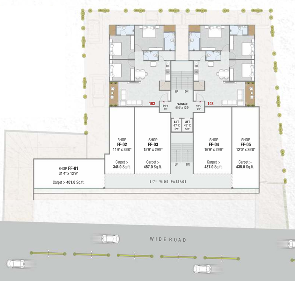 Master Plan of Om Madhav Bliss in Akota, Vadodara - Image 87941